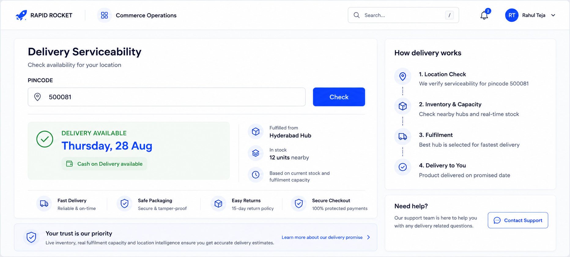 How to Show Customers a Real Delivery Date Before They Buy
